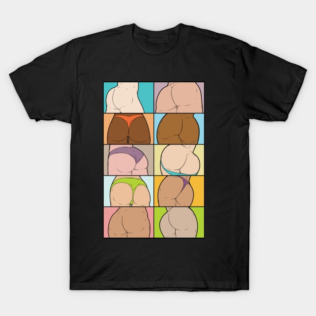 Nuts About Butts T-Shirt by Phryan